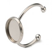 1x Cabochon Ring RVS 10 mm