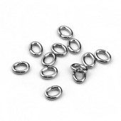 50x roestvrijstalen (304) open ring Ovaal