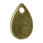 10x Gladde Slag Bedel Brons Pegeltje