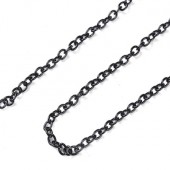 1x Ketting gitzwart 61 cm