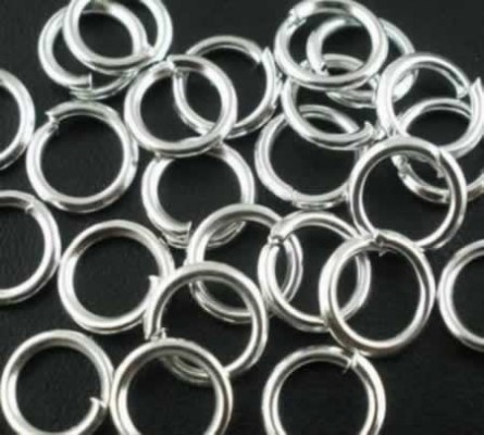 QUARKZMAN 200 stuks open springringen, 5 mm O-ringen van roestvrij