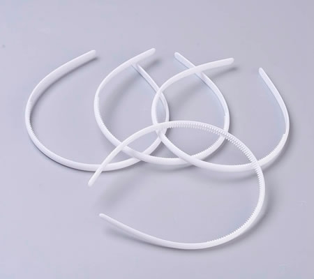 1x Acryl diadeem Wit breedte 11 mm