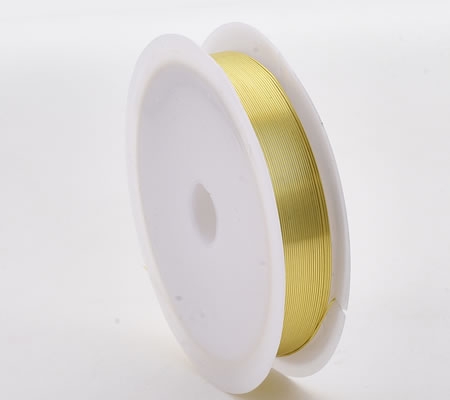 3 meter Rol Metaaldraad 0.8 mm Goudkleurig