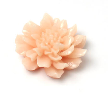 1x cabochon licht oud roze