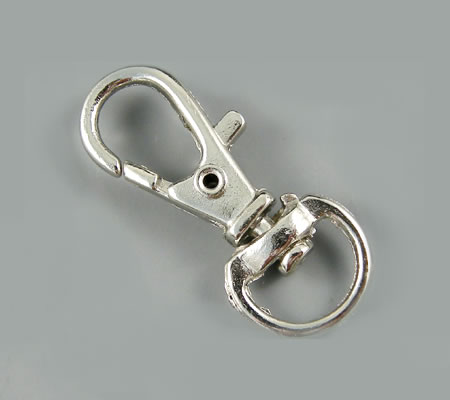 1x Sleutelhanger Donker zilver