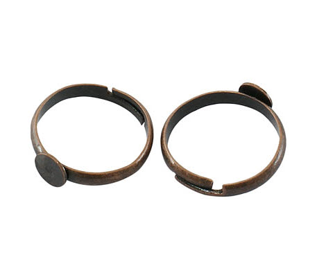 1 stuks plakring Rood Koper