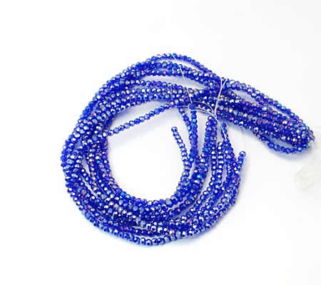 Snoertje 100 stuks Facet Blauw AB