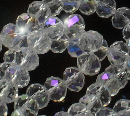 Snoertje 72 stuks Facet AB Transparant glaskralen