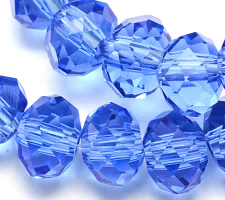 Snoertje 100 stuks Facet Donker Lila/Blauw