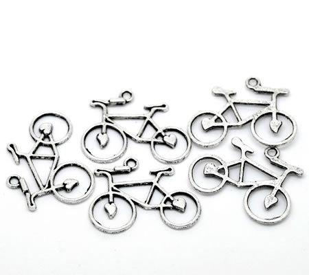 1x Bedel Fiets Donker Zilver