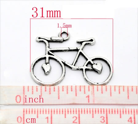 1x Bedel Fiets Donker Zilver