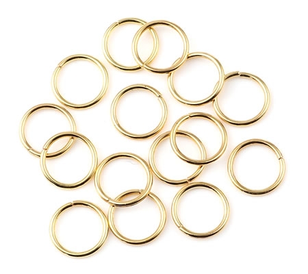 20 stuks Open ring Goudkleurig 10 x 1 mm
