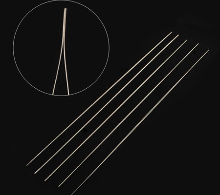 1x Groot oog kralenrijgnaald 10 cm