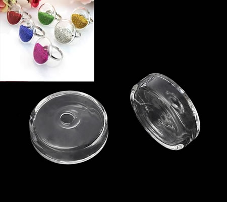 Glazen Holle Cabochon 25 mm