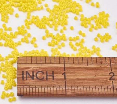 10 gram Japanse Glaskraaltjes Glans Geel