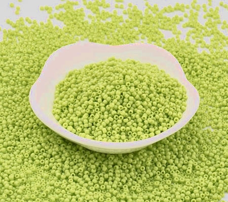 10 gram Japanse Glaskraaltjes Glans Geelgroen