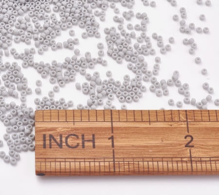 10 gram Japanse Glaskraaltjes MAT Grijs