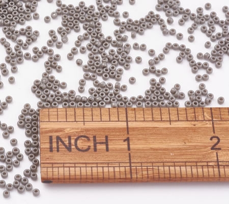 10 gram Japanse Glaskraaltjes Glans Grijs