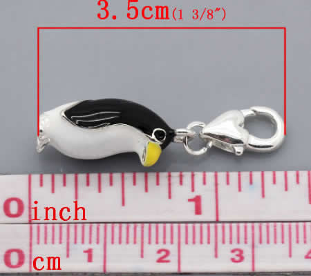 1x Bedeltje + Clip Pinguïn