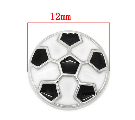 1x Emaille Kleine voetbal