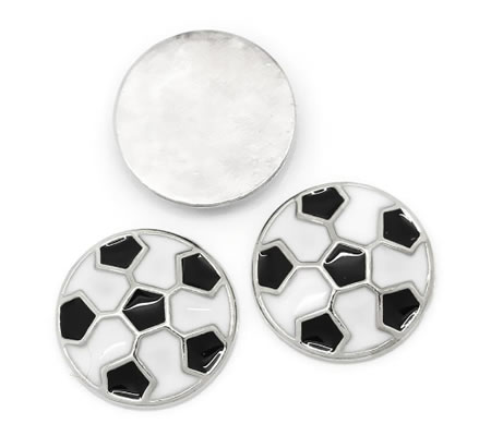 1x Emaille Kleine voetbal