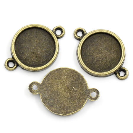 1x Connector brons 14 mm