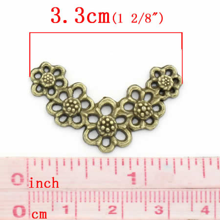 1x Connector Brons V-Vorm