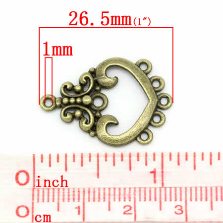 1x Ornament Bronskleurig 1-5