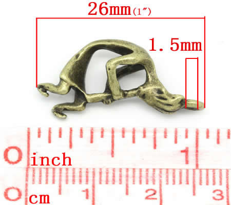 1x Bedeltje Kokopelli Brons