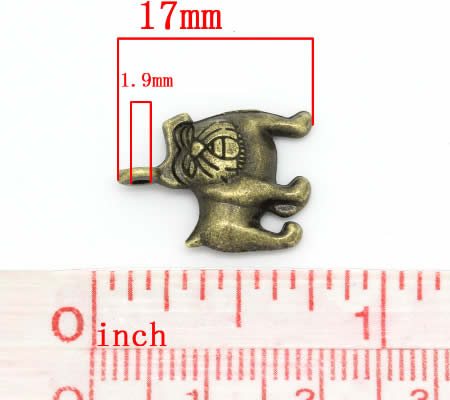 Bedeltje Kleine Bulldog Brons