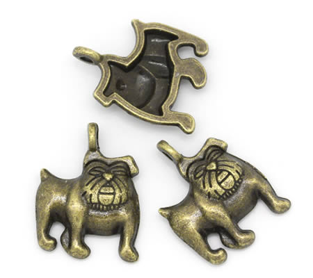 Bedeltje Kleine Bulldog Brons