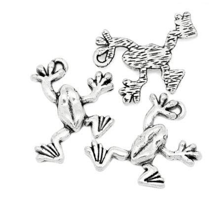 1x Bedeltje Kikkertje Donker Zilver