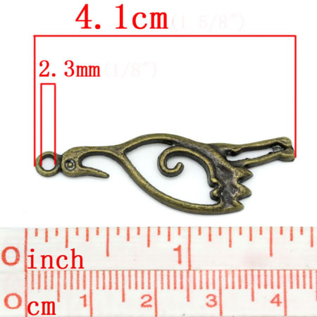 1x Bedel Brons Vogel