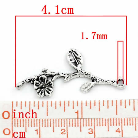 1x Bedel Bloemtak Donker Zilver