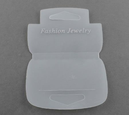 10x Grote Sieraden Display Kaartjes Transparant