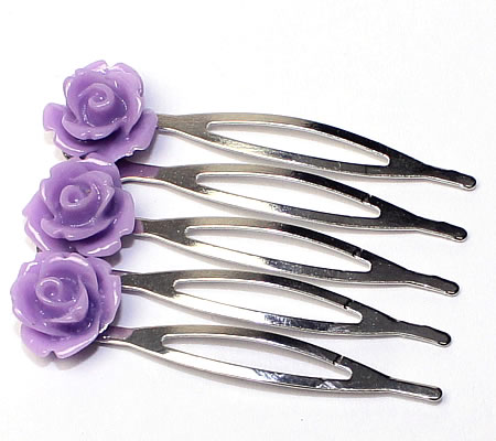 1stuks Haarkammetje Donker zilver