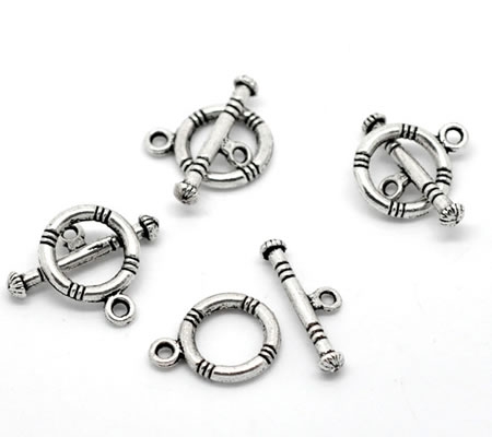 1x Kapittelslotje Donker Zilver