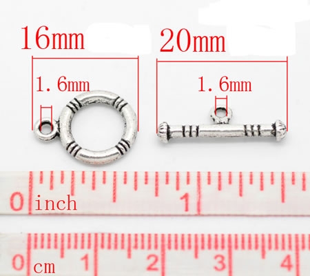 1x Kapittelslotje Donker Zilver