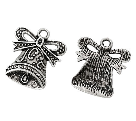 1x KerstKlok Donker Zilver