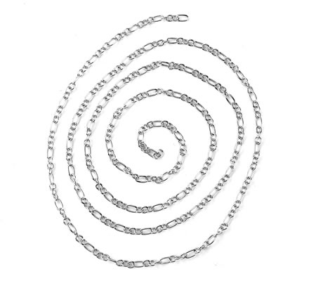 10 meter Donker Zilveren Schakelketting