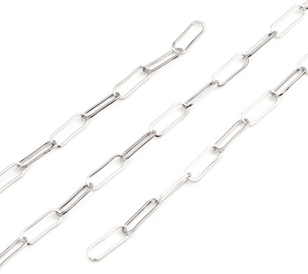 2 meter Ketting Donker Zilver Lange schakel