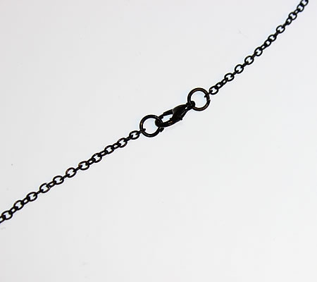 1x Ketting gitzwart 61 cm