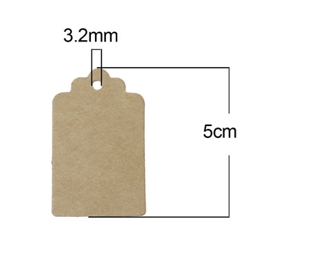 25x Kleine Labels/kaartjes Zonder Tekst