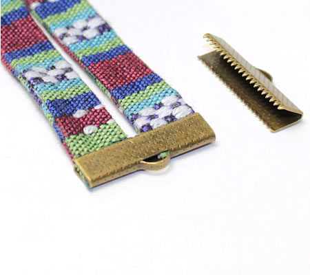 1x Koord Klem Donker Zilver