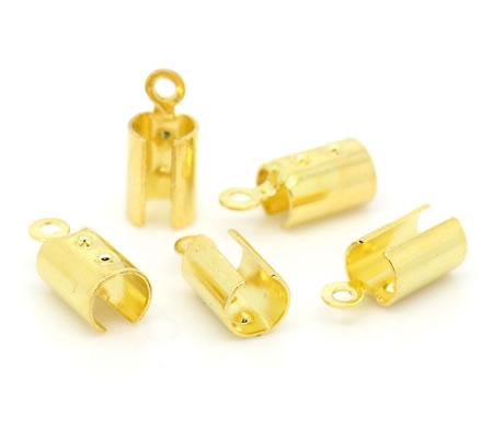 10x koordklem Goudkleurig