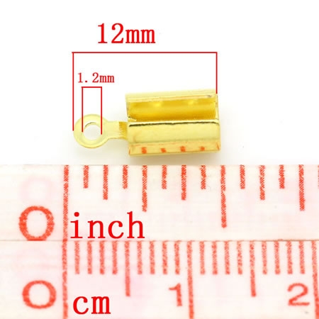 10x koordklem Goudkleurig