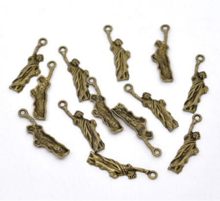 1x Bedeltje NY Vrijheidsbeeld