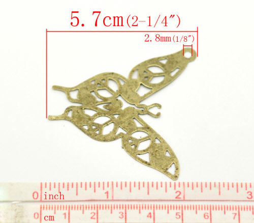 1x Wrap Vlinder Brons