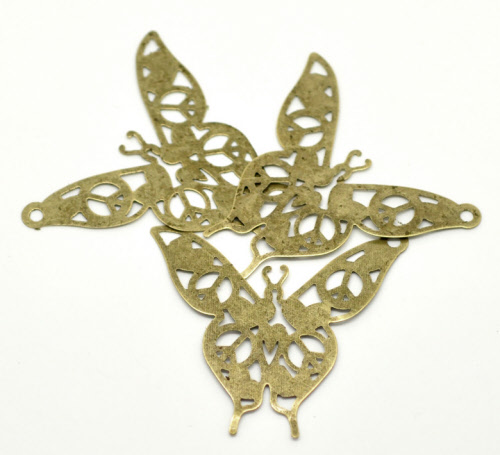 1x Wrap Vlinder Brons