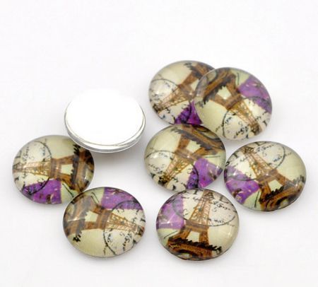 Glazen cabochon Parijs